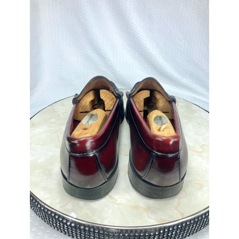G.H. Bass Weejuns Leather enny Loafers Men Sz 10 Burgundy Academia Dressy Shoes